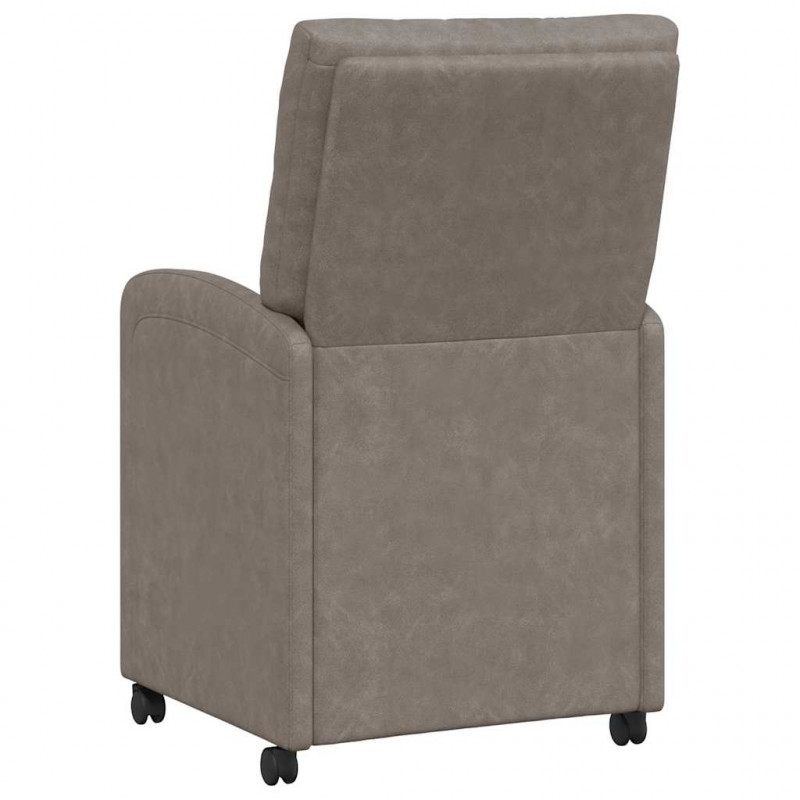 Krzesełka jadalne na kółkach 2 pcs Szary 58 x 67 x 97 cm