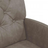 Krzesełka jadalne na kółkach 2 pcs Szary 58 x 67 x 97 cm