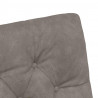 Krzesełka jadalne na kółkach 2 pcs Szary 58 x 67 x 97 cm