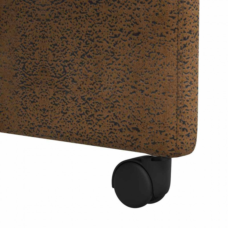 Krzesełka jadalne na kółkach 2 pcs Brązowy 58 x 67 x 97 cm