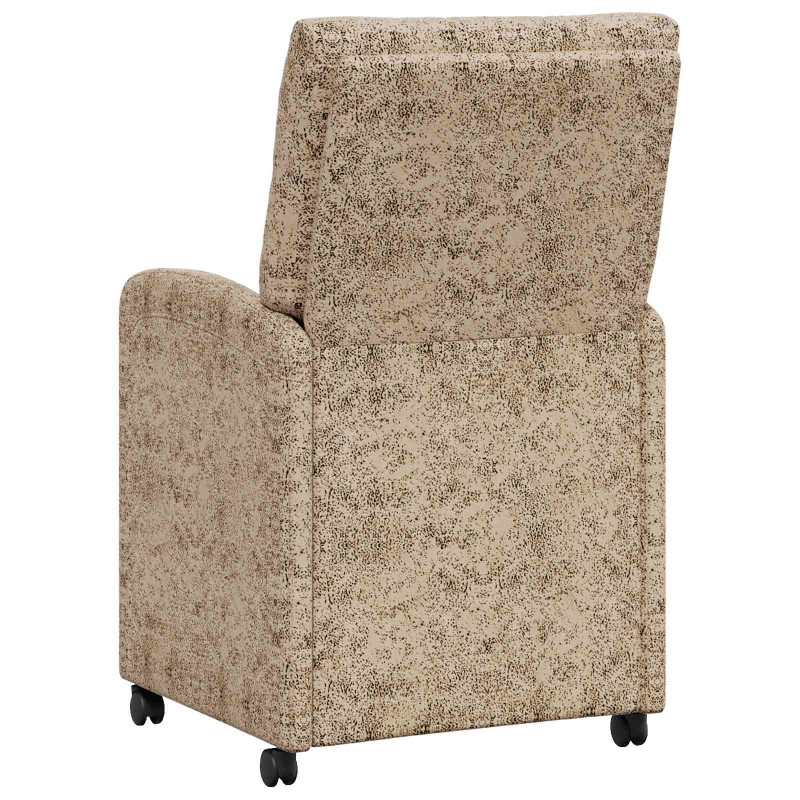 Krzesełka jadalne na kółkach 2 pcs Jasnoszary 58 x 67 x 97 cm