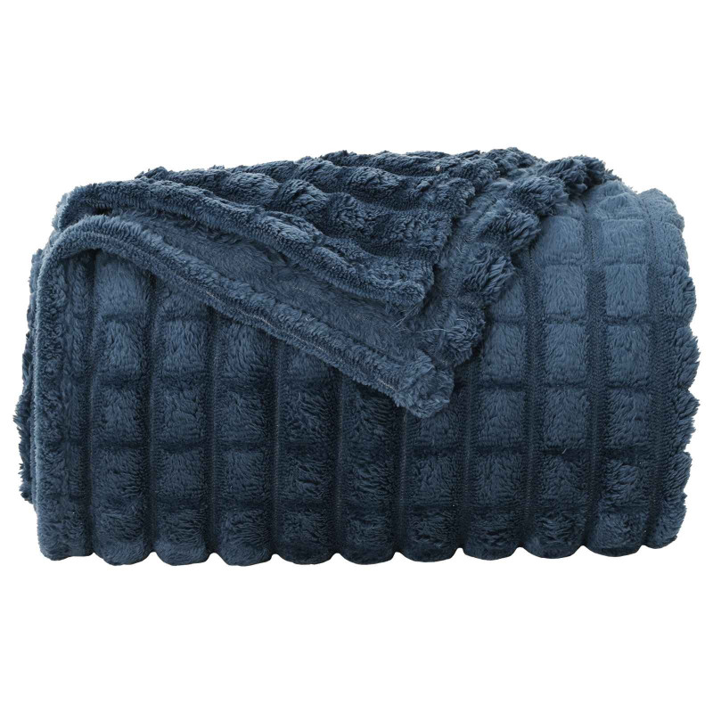 Koce narzutowe 6 pcs Granatowy 240 x 220 cm Polar