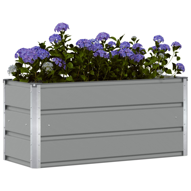 Donica Jasnoszary 100 x 40 x 45 cm Stal