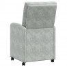 Krzesełka jadalne na kółkach 2 pcs Jasnoszary 58 x 67 x 97 cm