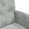 Krzesełka jadalne na kółkach 2 pcs Jasnoszary 58 x 67 x 97 cm