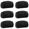 Koce narzutowe 6 pcs Czarny 240 x 220 cm Polar