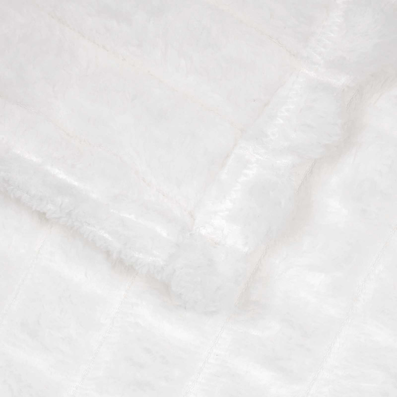 Koce narzutowe 6 pcs Biały 150 x 130 cm Polar