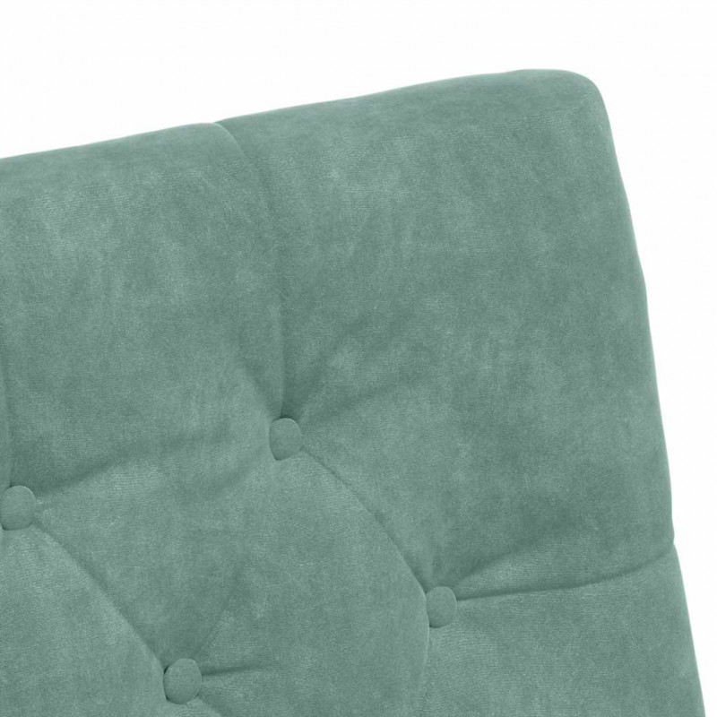Krzesełka jadalne na kółkach 2 pcs morska zieleń Aksamit