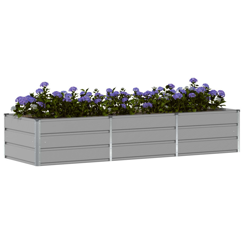 Donica Jasnoszary 240 x 80 x 45 cm Stal
