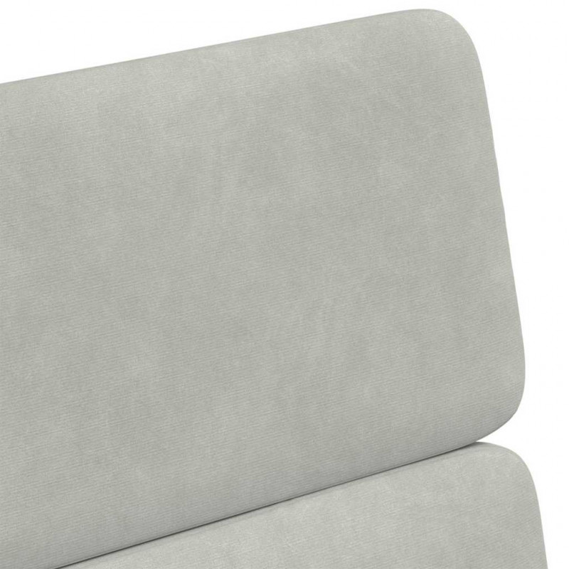 Krzesełka jadalne na kółkach 2 pcs Jasnoszary 58 x 65 x 98 cm