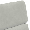 Krzesełka jadalne na kółkach 2 pcs Jasnoszary 58 x 65 x 98 cm