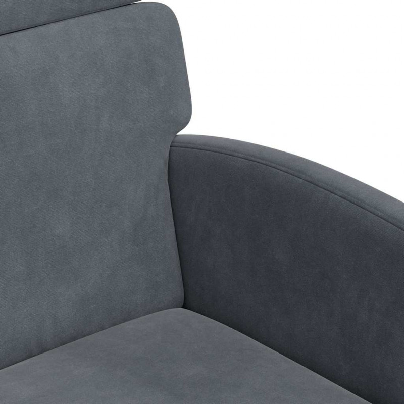 Krzesełka jadalne na kółkach 2 pcs ciemno szary 58 x 65 x 98 cm