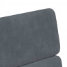 Krzesełka jadalne na kółkach 2 pcs ciemno szary 58 x 65 x 98 cm