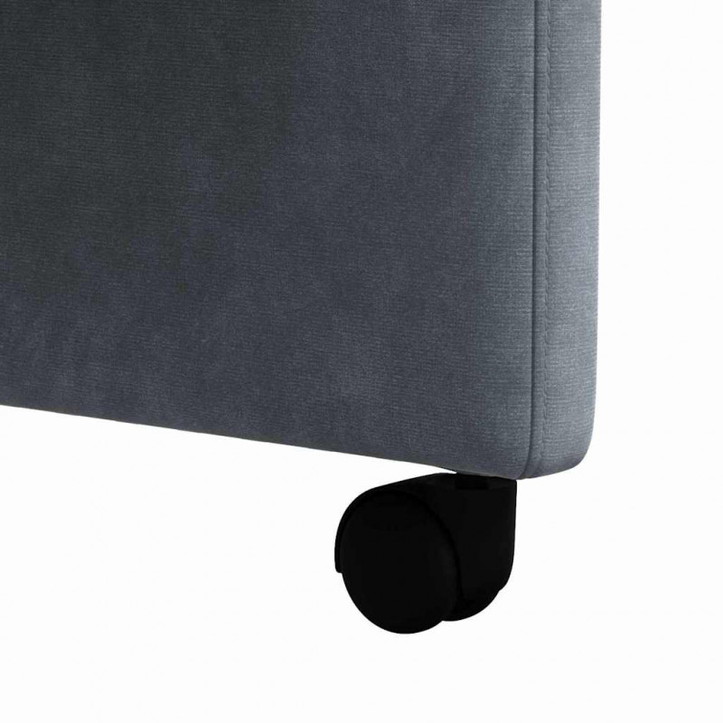 Krzesełka jadalne na kółkach 2 pcs ciemno szary 58 x 65 x 98 cm