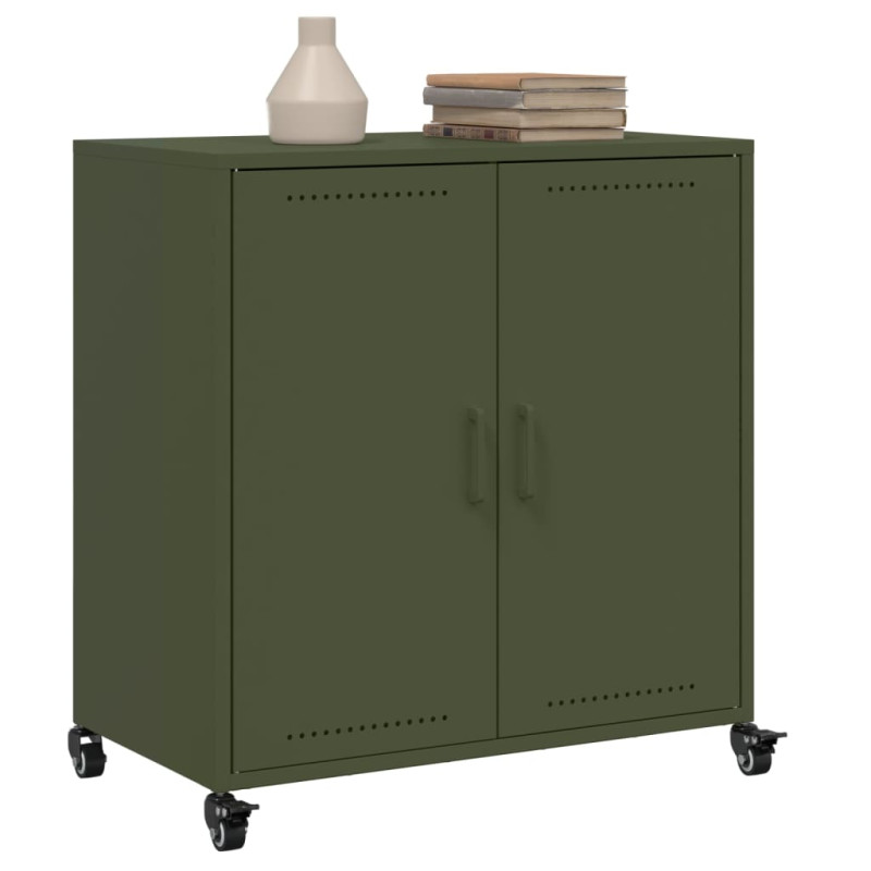 Szafka, oliwkowa, 68,5x39x72 cm, stal