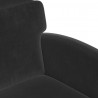 Krzesełka jadalne na kółkach 2 pcs Czarny 58 x 65 x 98 cm
