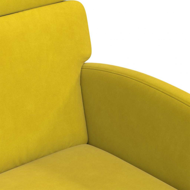 Krzesełka jadalne na kółkach 2 pcs Żółty 58 x 65 x 98 cm