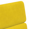 Krzesełka jadalne na kółkach 2 pcs Żółty 58 x 65 x 98 cm