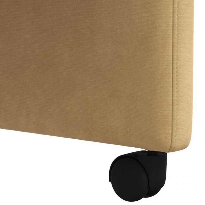 Krzesełka jadalne na kółkach 2 pcs Brązowy 58 x 65 x 98 cm