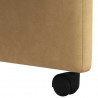 Krzesełka jadalne na kółkach 2 pcs Brązowy 58 x 65 x 98 cm