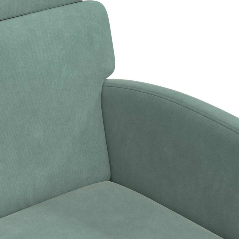 Krzesełka jadalne na kółkach 2 pcs morska zieleń Aksamit