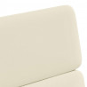 Krzesełka jadalne na kółkach 2 pcs Kremowy 58 x 65 x 98 cm