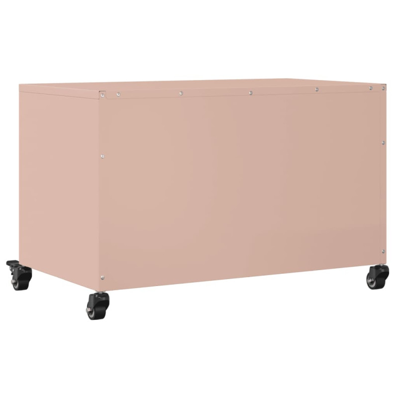 Szafka RTV, różowa, 68x39x43,5 cm, stal