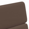 Krzesełka jadalne na kółkach 2 pcs Brązowy 58 x 65 x 98 cm