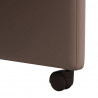 Krzesełka jadalne na kółkach 2 pcs Brązowy 58 x 65 x 98 cm