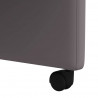 Krzesełka jadalne na kółkach 2 pcs Szary 58 x 65 x 98 cm
