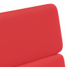 Krzesełka jadalne na kółkach 2 pcs Czerwony 58 x 65 x 98 cm