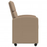 Krzesełka jadalne na kółkach 2 pcs Cappuccino 58 x 65 x 98 cm