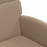 Krzesełka jadalne na kółkach 2 pcs Cappuccino 58 x 65 x 98 cm