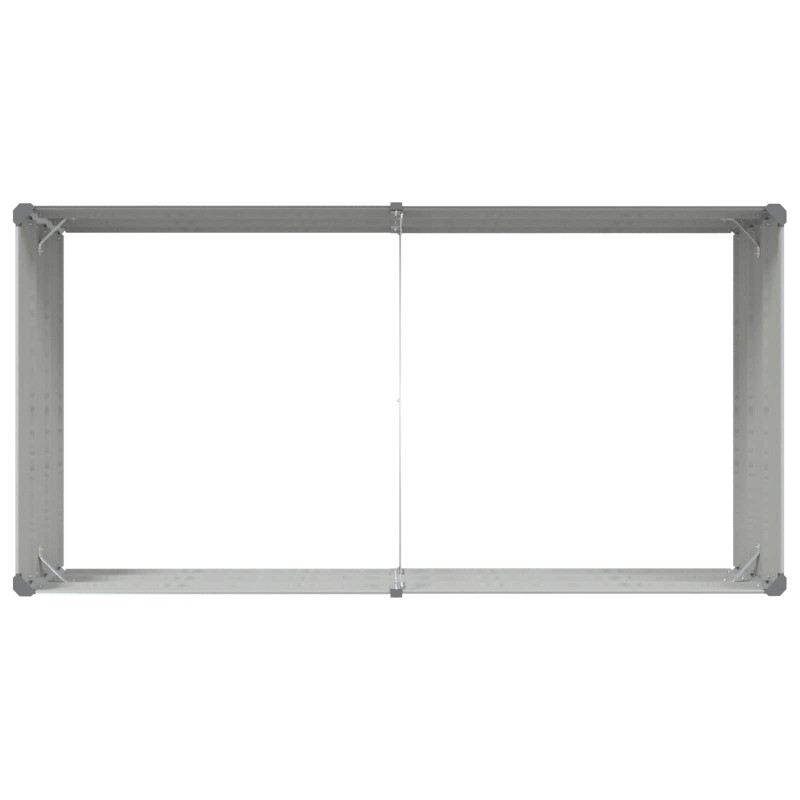 Donica Jasnoszary 195 x 100 x 45 cm Stal Galwanizowana