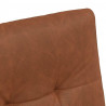Krzesełka jadalne na kółkach 2 pcs Brązowy 58 x 67 x 97 cm