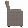 Krzesełka jadalne na kółkach 2 pcs Szary 58 x 67 x 97 cm