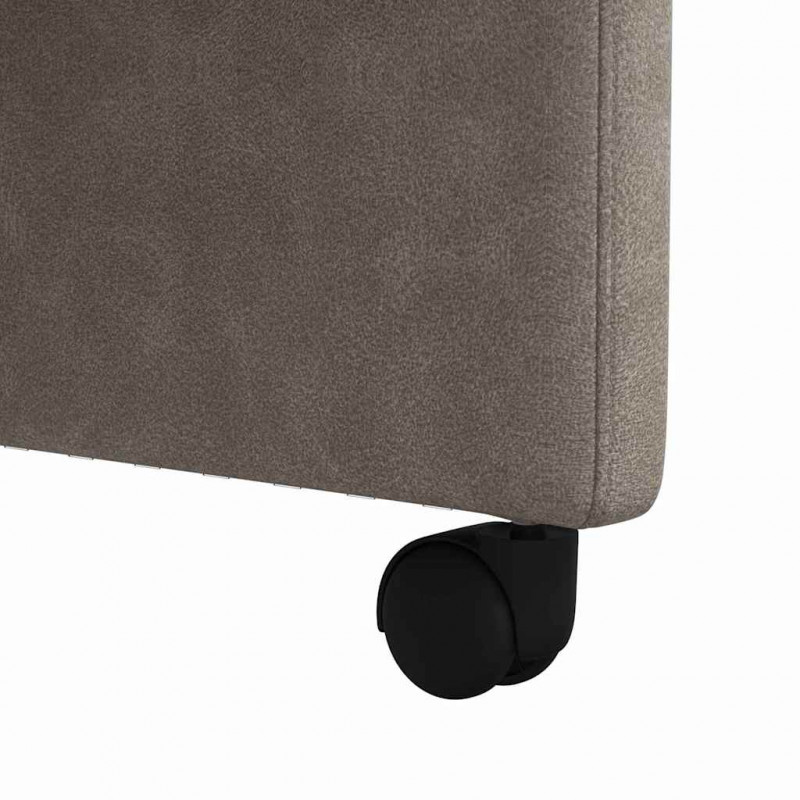 Krzesełka jadalne na kółkach 2 pcs Szary 58 x 67 x 97 cm