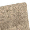 Krzesełka jadalne na kółkach 2 pcs Jasnoszary 58 x 67 x 97 cm