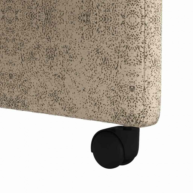 Krzesełka jadalne na kółkach 2 pcs Jasnoszary 58 x 67 x 97 cm