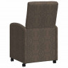 Krzesełka jadalne na kółkach 2 pcs ciemno szary 58 x 67 x 97 cm