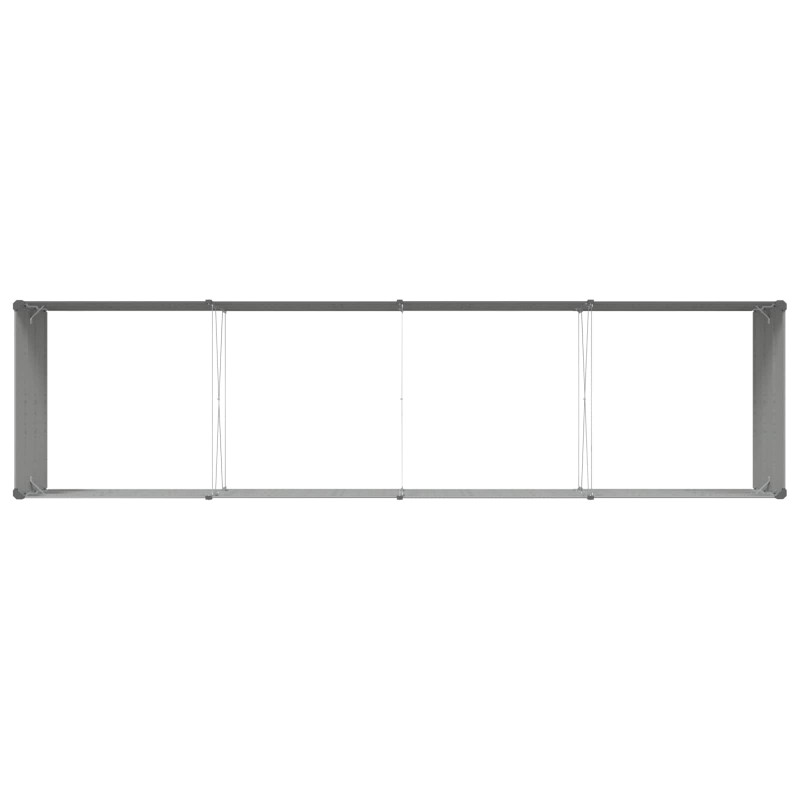 Donica Jasnoszary 385 x 100 x 45 cm Stal Galwanizowana