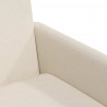Krzesła jadalne z kółkami 2 pcs Beżowy 57 x 67 x 95 cm Płótno