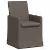 Krzesła jadalne 2 pcs Jasnoszary 57 x 67 x 95 cm Płótno