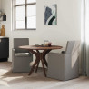 Krzesła jadalne 2 pcs Jasnoszary 57 x 67 x 95 cm Płótno