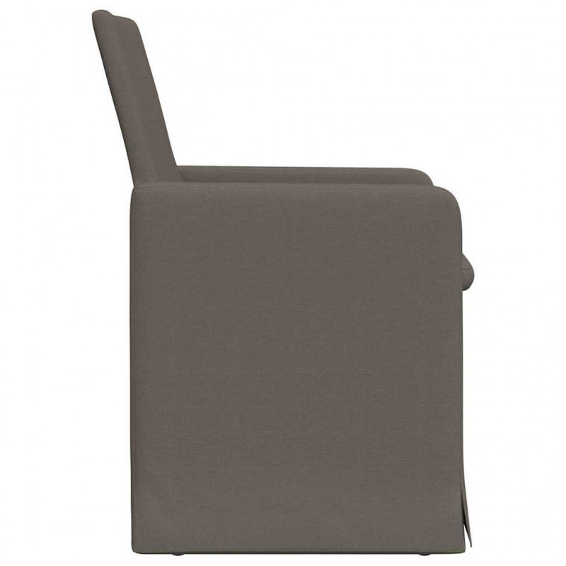 Krzesła jadalne 2 pcs Jasnoszary 57 x 67 x 95 cm Płótno