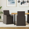Krzesła jadalne 2 pcs ciemno szary 57 x 67 x 95 cm Płótno