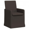 Krzesła jadalne 2 pcs ciemno szary 57 x 67 x 95 cm Płótno