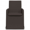 Krzesła jadalne 2 pcs ciemno szary 57 x 67 x 95 cm Płótno