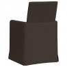 Krzesła jadalne 2 pcs ciemno szary 57 x 67 x 95 cm Płótno