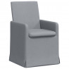 Krzesła jadalne 2 pcs Jasnoszary 57 x 67 x 95 cm tkanina